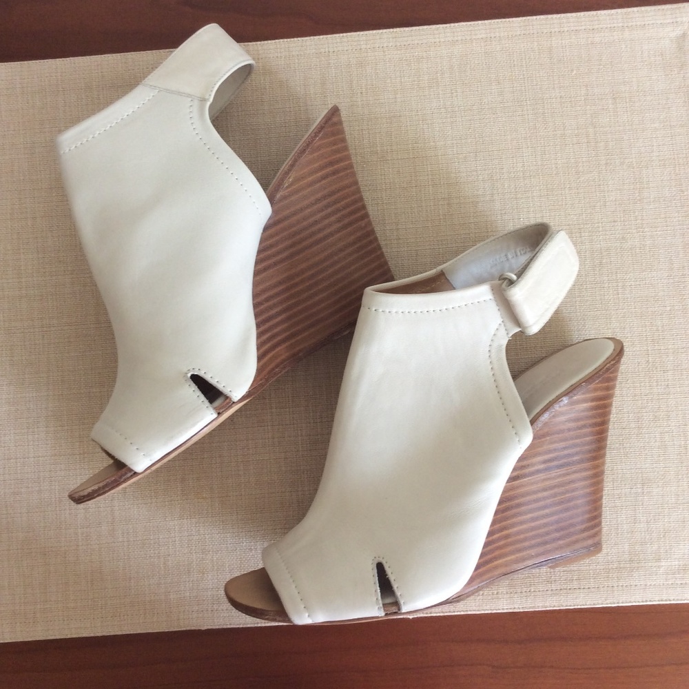 Rag & Bone Wembley Peep-Toe Wedge Bootie Sz-10/40 - Picture 3 of 8